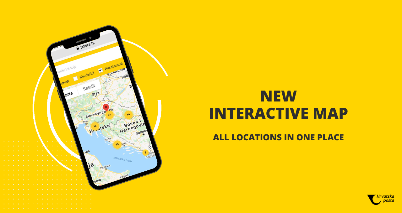 New interactive map of post offices, parcel lockers and post boxes